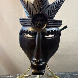 Traditional African hand-carved wooden Senufo Kpelie Tribe Ivory Coast